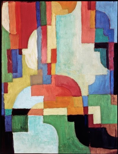 色付きのフォームI 作： August Macke