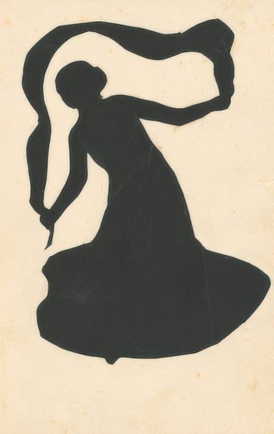 リボンを持つ女性。 1907-08 作： August Macke