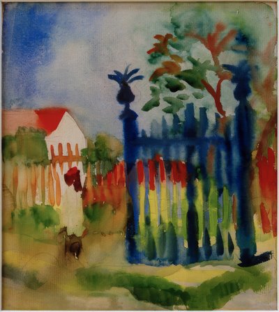庭の門 作： August Macke