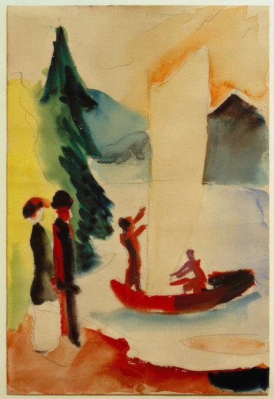 黄色い帆 作： August Macke