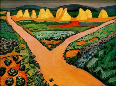 野菜畑 作： August Macke