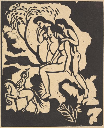 あいさつあいさつ、1912年。 作： August Macke