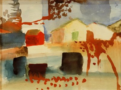 住宅 作： August Macke