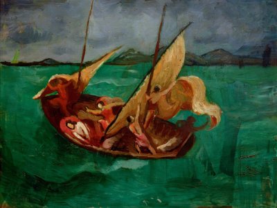 後ろのイエス 作： August Macke