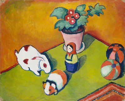 リトルウォルターのおもちゃ 作： August Macke