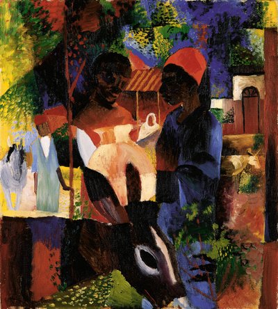 チュニスの市場 作： August Macke