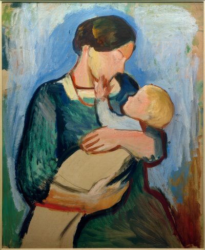 子供を持つ母親 作： August Macke