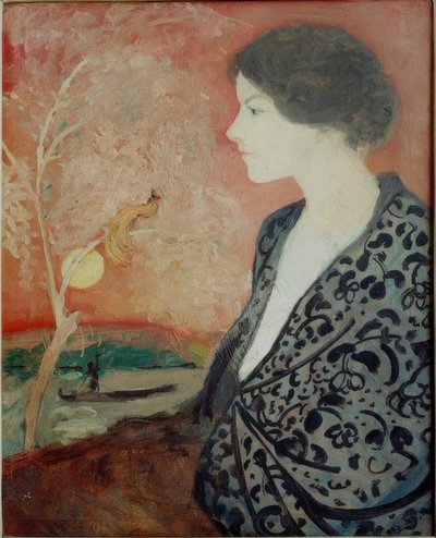 肖像画の研究Elisabeth Gerhardt 作： August Macke