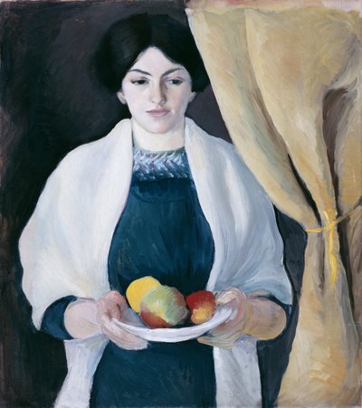 りんごの肖像画 作： August Macke