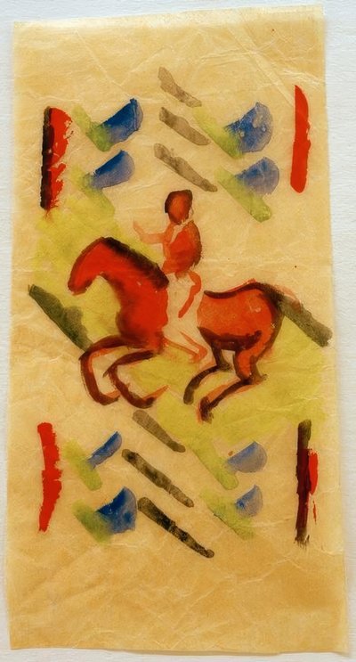 赤いライダー 作： August Macke