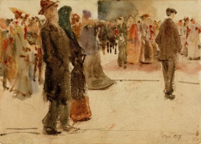 パリからのストリートシーン 作： August Macke