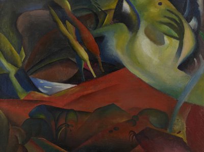 嵐、1911年。 作： August Macke