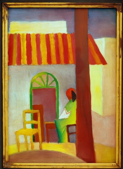 トルコカフェI 作： August Macke