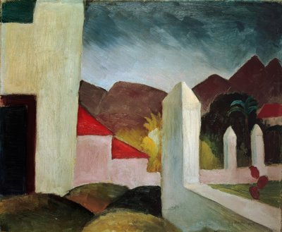 チュニジアの風景 作： August Macke