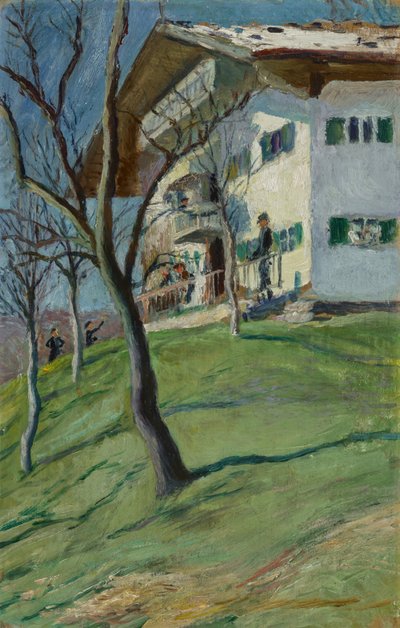 テーゲルンゼーにある私たちの小さな家 作： August Macke