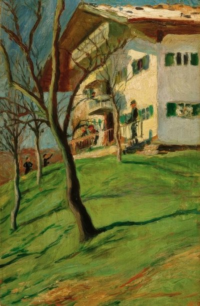 テーゲルンゼーの私たちの家 作： August Macke