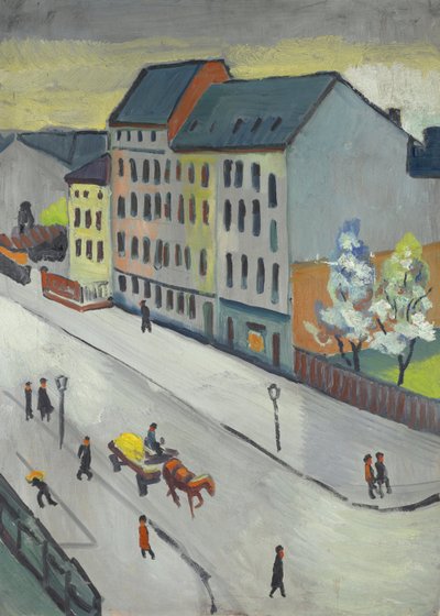 灰色の私たちの街 作： August Macke