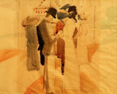 レガッタの前 作： August Macke