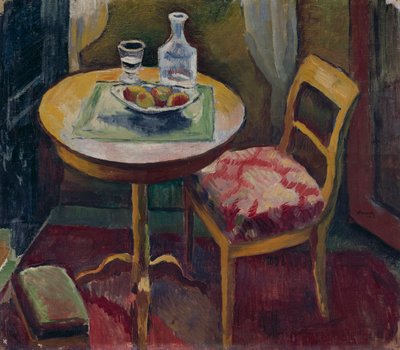 Tegernseeのリビングルームコーナー 作： August Macke