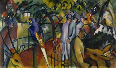 動物園I、1912 作： August Macke
