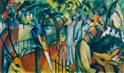 動物園Ⅰ 作： August Macke