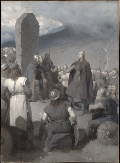 フリシオフの求愛（『フリシオフのサガ』より） 作： August Malmström