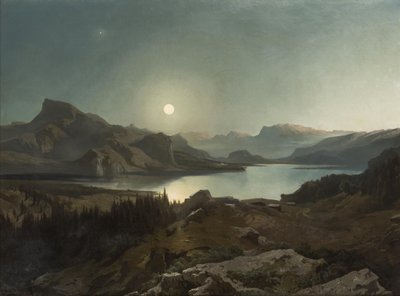 アルパイン湖 作： August Schaeffer von Wienwald