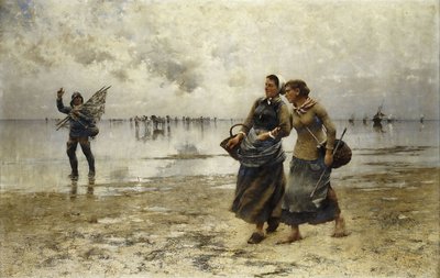 干潮、 作： August Wilhelm Nikolaus Hagborg