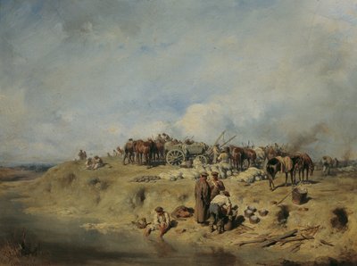 ロシア兵のビバーク 作： August von Pettenkofen