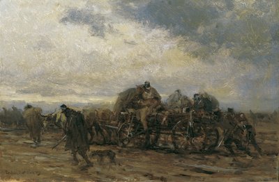 負傷した輸送機 II 作： August von Pettenkofen