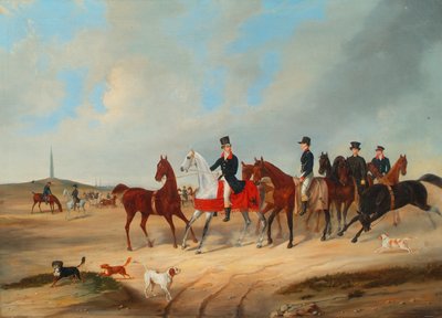 犬を連れたライダーのオンパレード 作： August von Rentzell