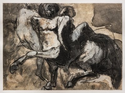 ケンタウロス、2人の女性を誘拐 作： Auguste (after) Rodin