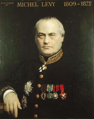 ミシェル・レヴィ（1809-72）1893年（油彩・キャンバス） 作： Auguste Alexandre Hirsch