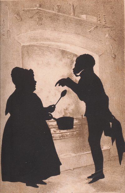 シルエットの肖像に関する論文、1835年。 作： Auguste Amant Constant Fidele Edouart