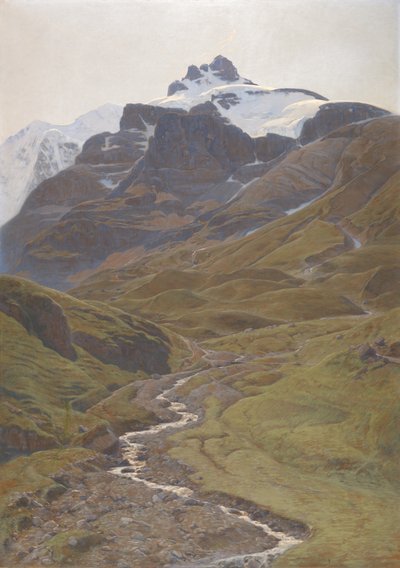 ワイルドフラウの眺め 作： Auguste Baud Bovy