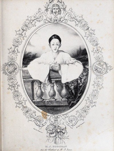 ジャン＝ガスパール・ドゥビュロー（ピエロ役）1845年 作： Auguste Bouquet