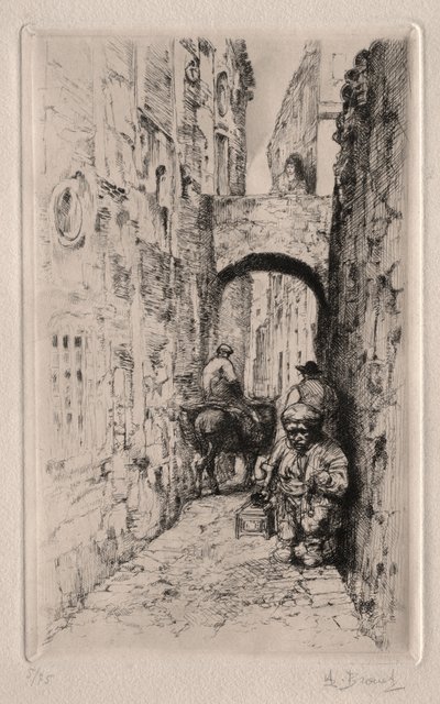狭い通りのドワーフ 作： Auguste Brouet