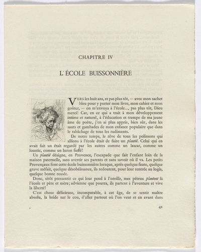 フレデリック・ミストラルの回想録：女性の胸像（41ページ） 作： Auguste Brouet