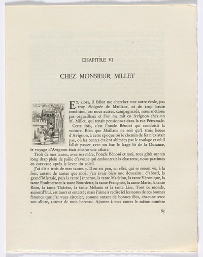 フレデリック・ミストラルの回想録：馬に乗った女と男（65ページ） 作： Auguste Brouet
