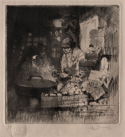 栗の売り子 作： Auguste Brouet