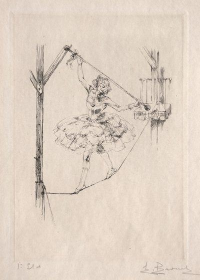 綱渡りの踊り子 作： Auguste Brouet