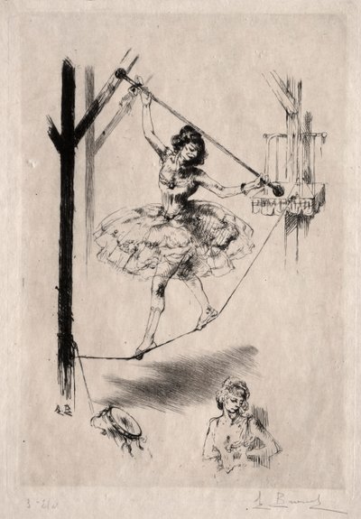 綱渡りの踊り子 作： Auguste Brouet