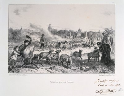 敵から奪ったもの、1870年から1872年までの普仏戦争 作： Auguste Bry