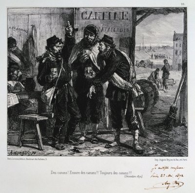 大砲！より多くの大砲!!常に大砲!!! 1872年12月、パリの包囲戦 作： Auguste Bry