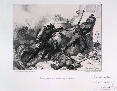 対戦、パリ包囲戦、普仏戦争、1870年1871年 作： Auguste Bry