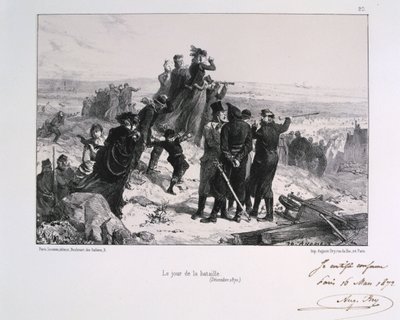 ルジュールデュバタイユ戦いの日、パリ包囲戦、プロイセン戦争、1870 1871 作： Auguste Bry