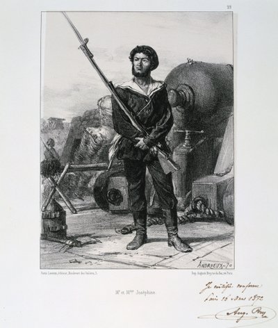 ジョセフィーヌ夫妻、パリ包囲戦、普仏戦争、1870年1872年 作： Auguste Bry