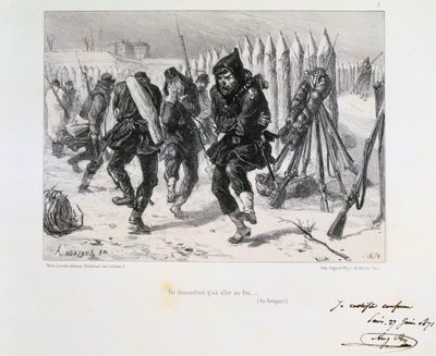 パリ包囲戦、日仏戦争、1870年1871年。 作： Auguste Bry