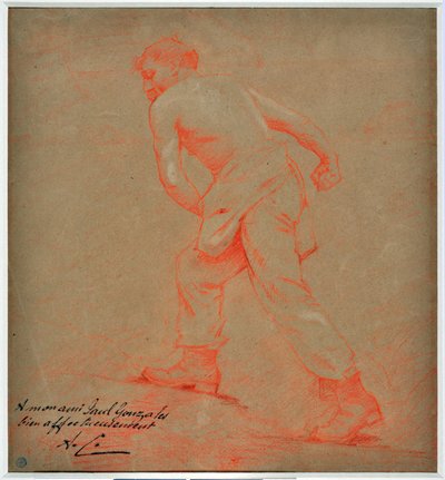 Le sower Auguste Carli (1868-1930) の素描 作： Auguste Carli