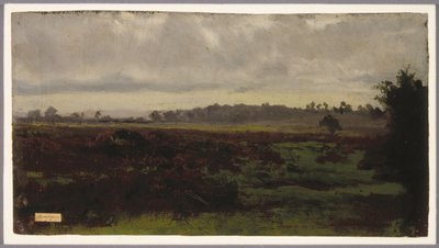 湿地帯、1850年代半ば（紙に油彩） 作： Auguste Francois Bonheur